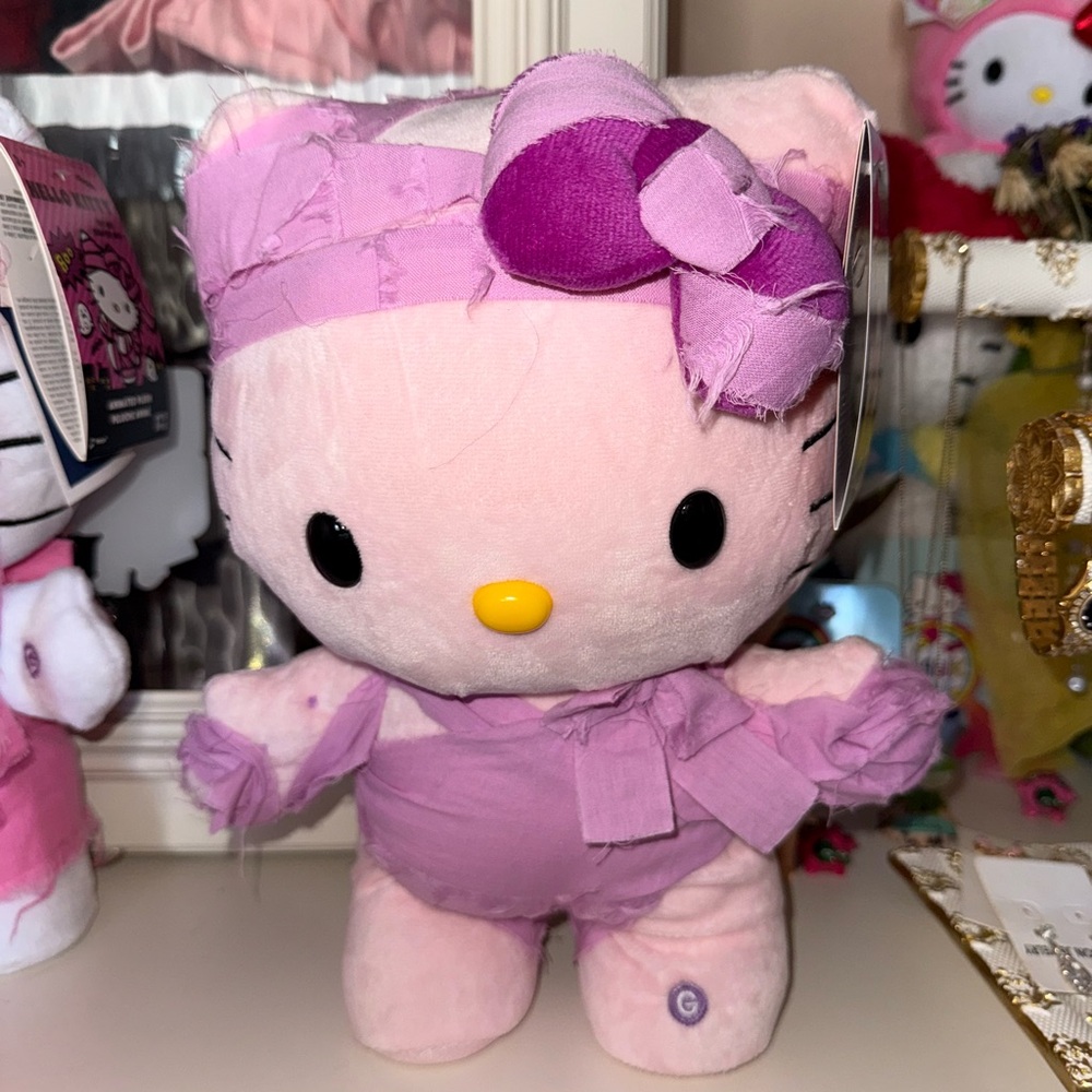 Hello Kitty Pink and Purple Stuffed Animal